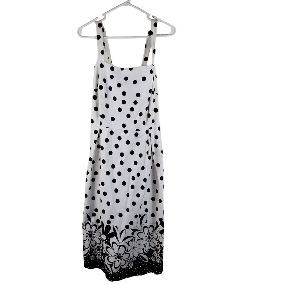 Karen Steven's Strapless Poka Dot Summer Vacation Cruise Dress Women's 16W